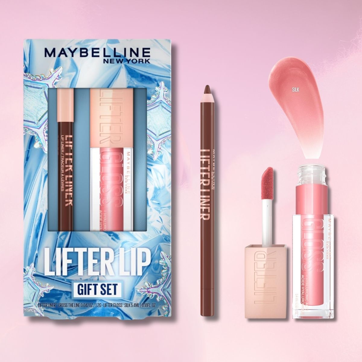 TAF - Maybelline Lifter Gloss & Lifter Liner Set - Silk & Cross