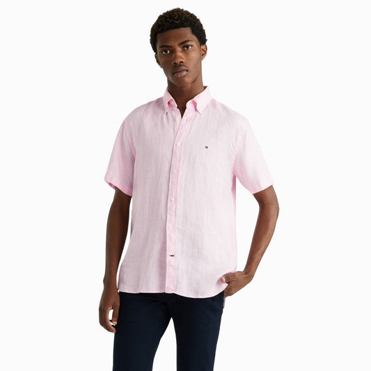 CUR 722 - Tommy Hilfiger Large Pink Button-down Shirt