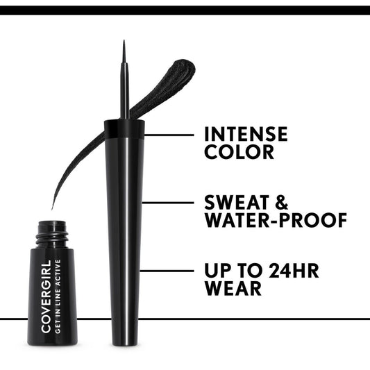 TAF - Covergirl Get In Line Active Eyeliner - Ink Black