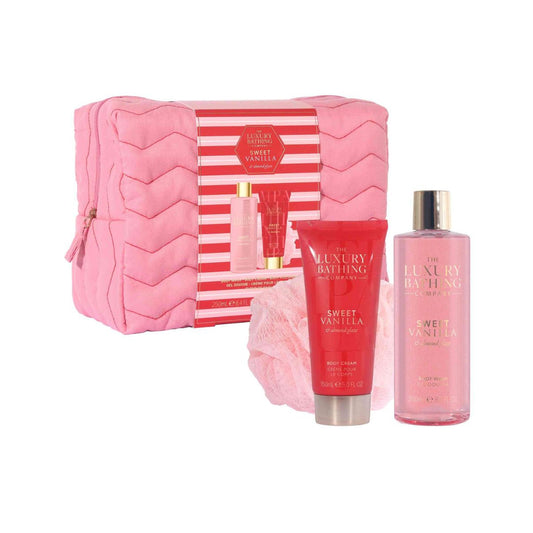 TRU - Luxury Bathing Company Sweet Vanilla & Almond Glaze Gift Set.