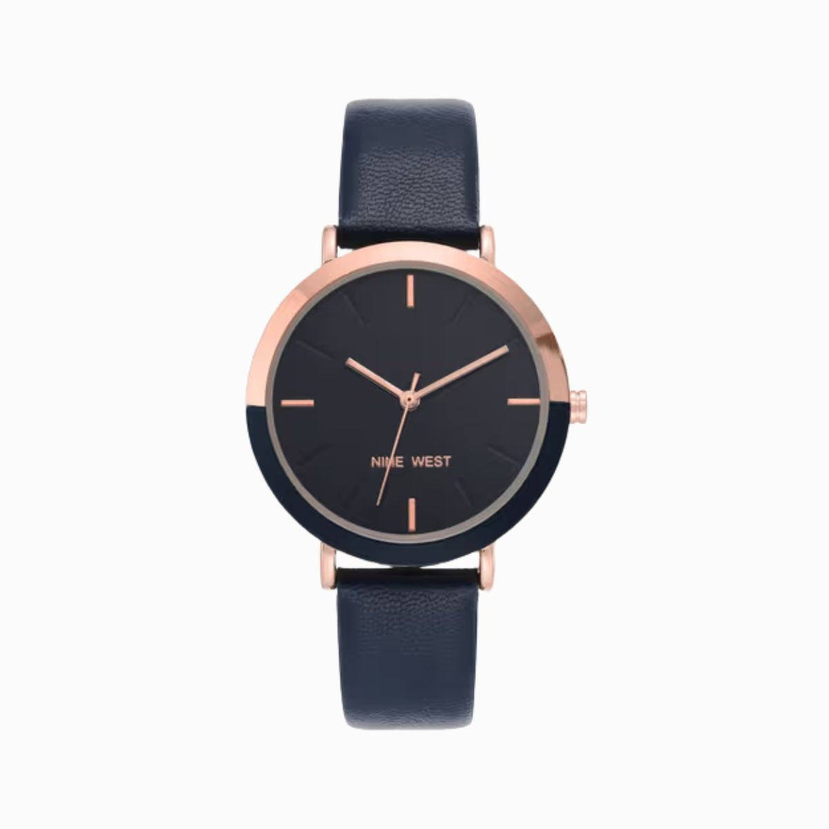 CUR 395 - Nine West 2 Tone Blue Strap Watch