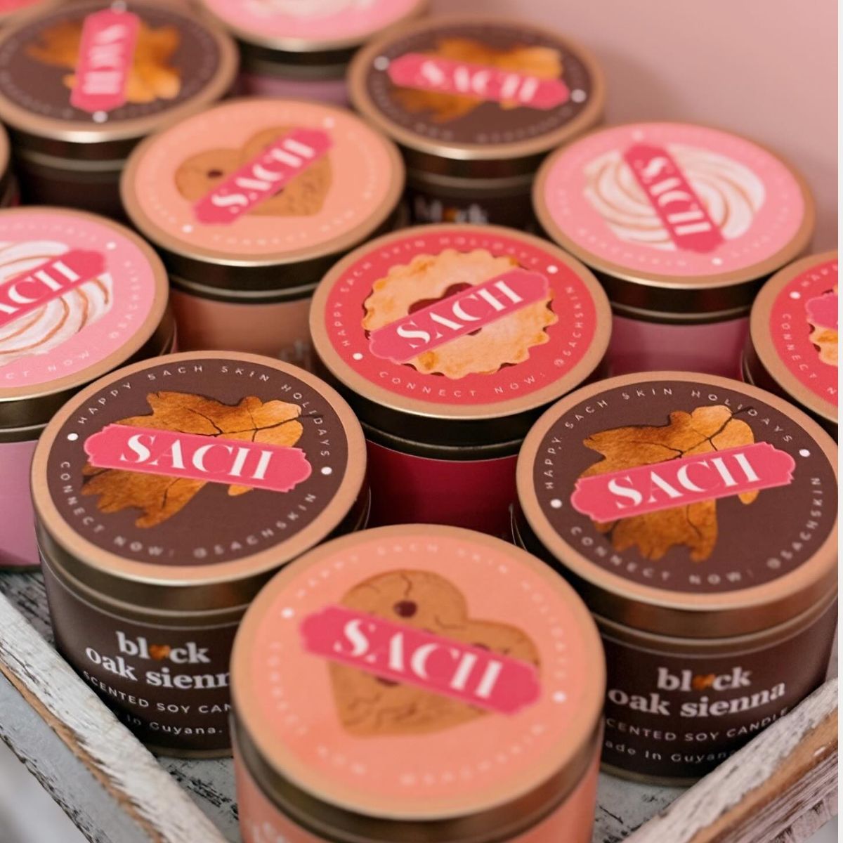 SACH 4oz Holiday Candles