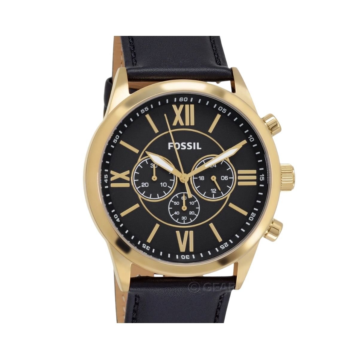 CUR 901 - Fossil Flynn Chronograph Leather Strap Watch 48mm