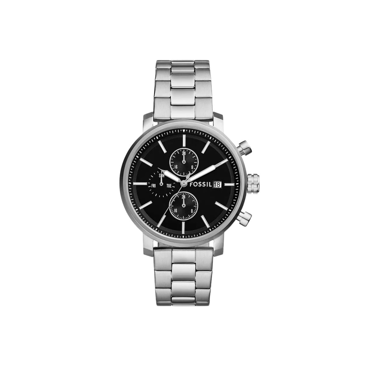 CUR 899 - Fossil Men's Silver Rhett Bracelet Watch 42mm