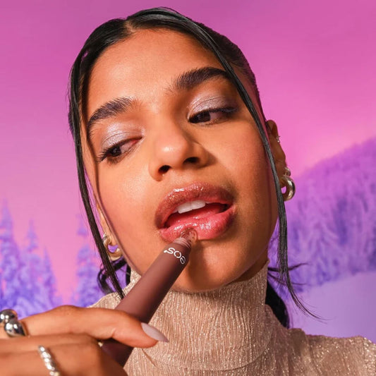 TAF - EOS Holiday Dewy Lip Shine Shimmer - Brown Sugar