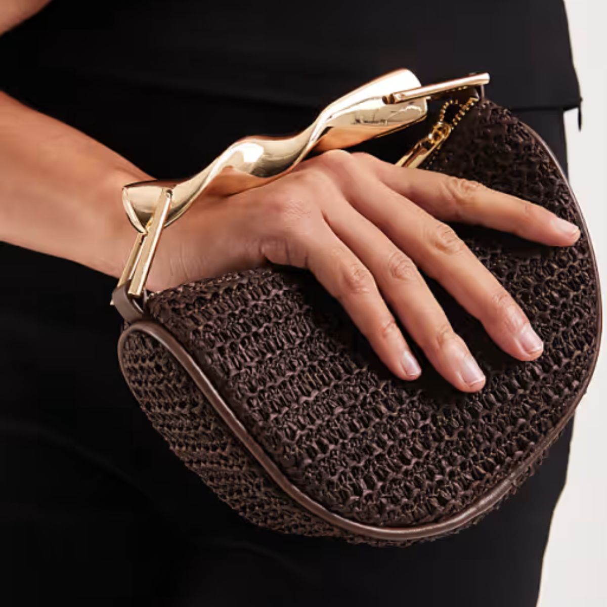 LGG - Woven Straw Mini Grab Bag