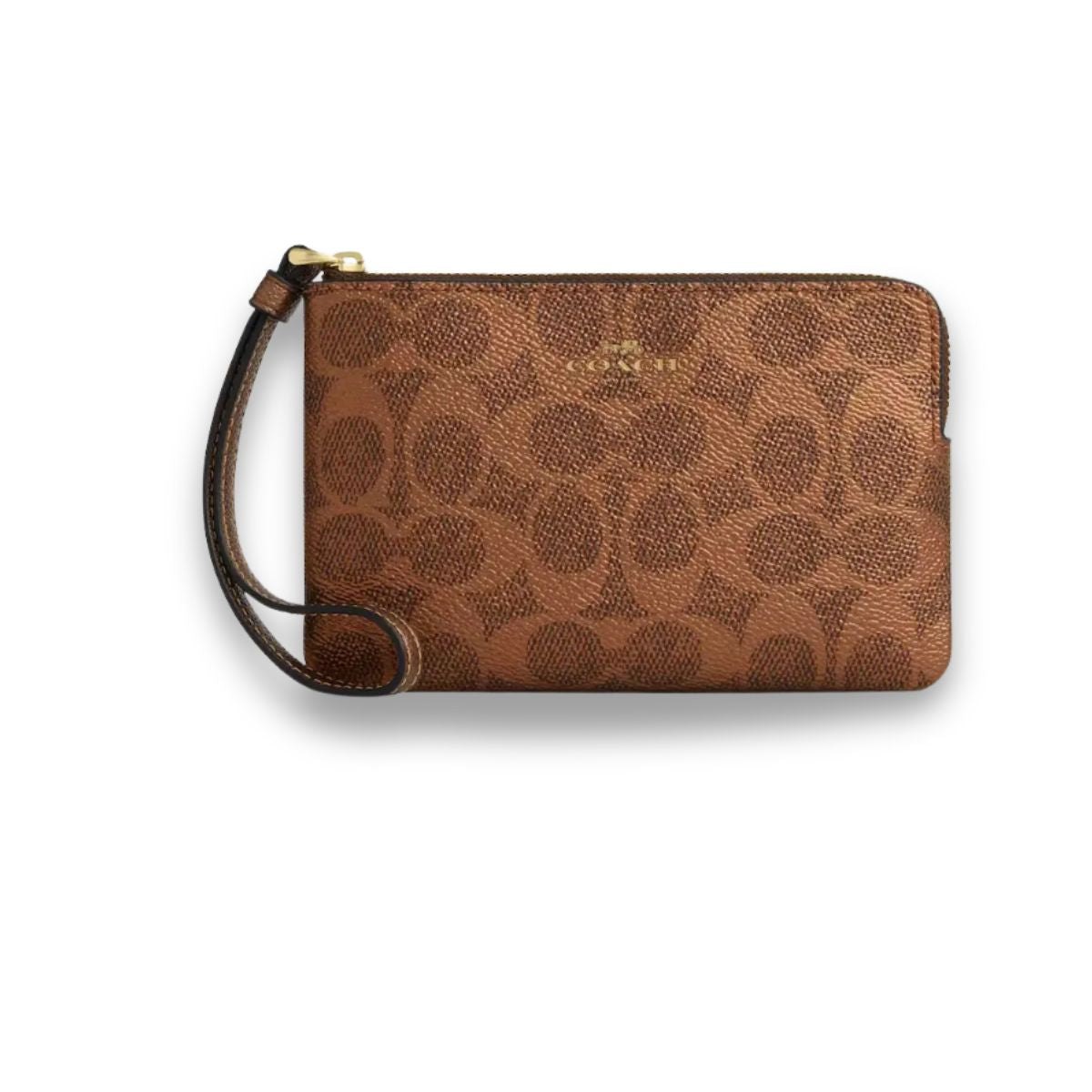 ACC - Coach Singnature Brown And Copper Wristlet