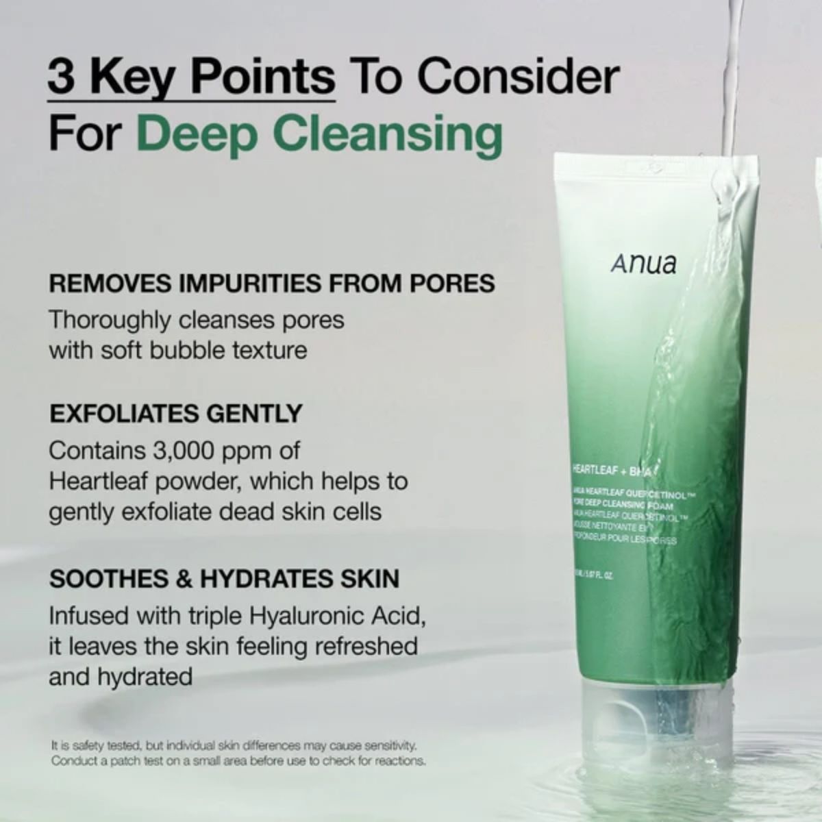 MKO 006 - Anua Heartleaf Quercetinol Pore Deep Cleansing Foam