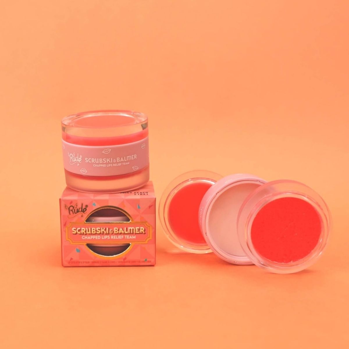 TAF - Rude Cosmetics Scrubski Balmer Lip Exfoliator & Lip Balm