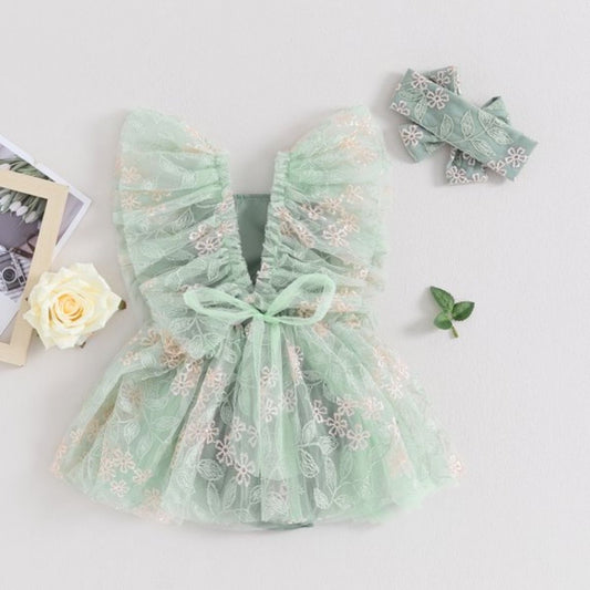 CCO 009 - Green Onesie Dress