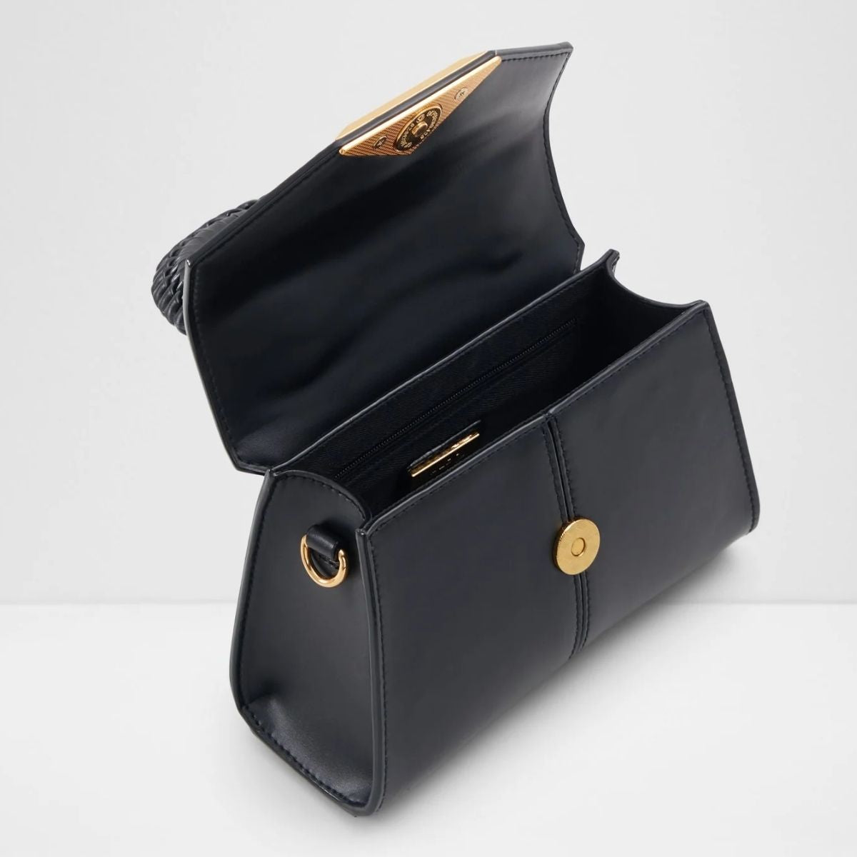 CUR 747 - Aldo Black Sadiehb Mini Crossbody Satchel