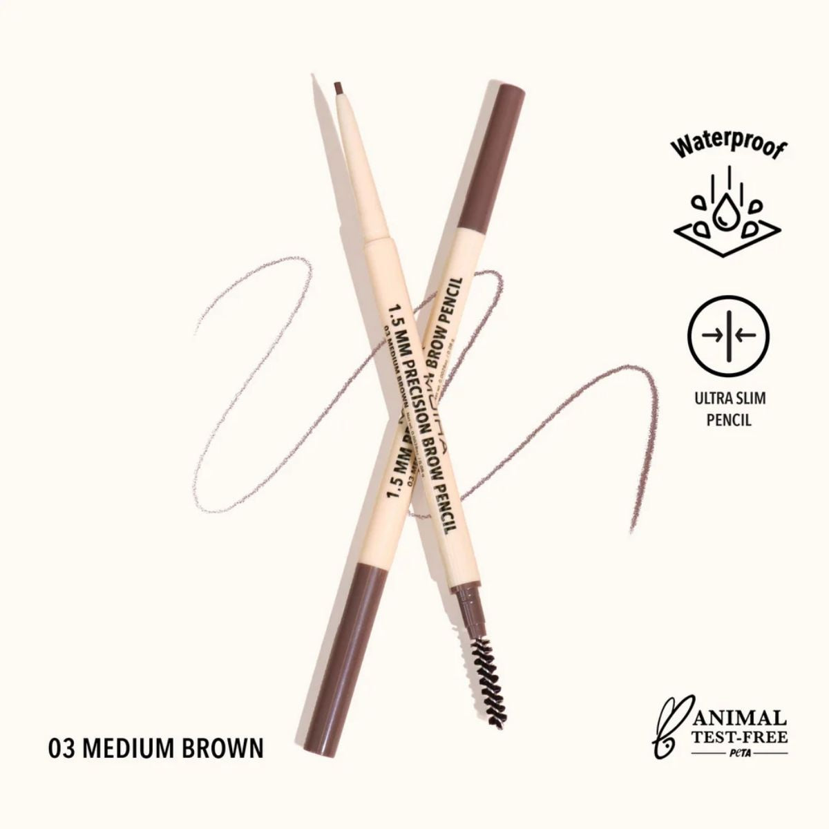 TAF - Moira Beauty Waterproof Precision Brow Pencil
