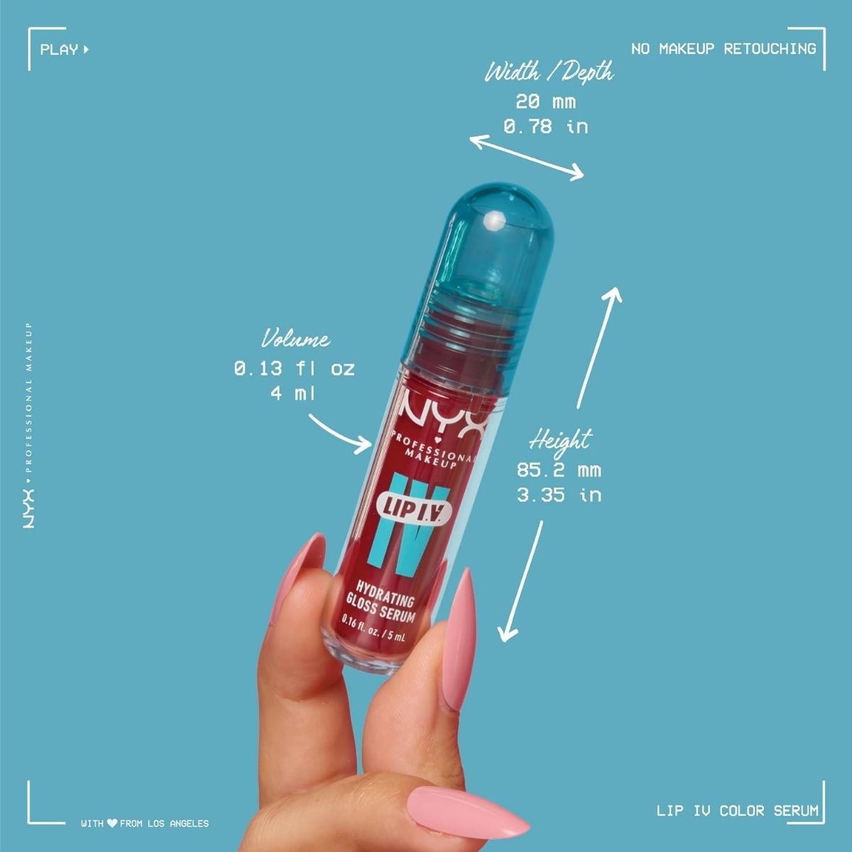 TAF - NYX Lip IV Hydrating Glossy Lip Stain - Berry Thirsty