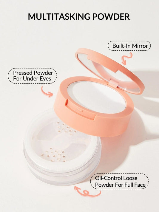 TAF - SHEGLAM Translucent Insta-Ready Face & Under Eye Setting Powder Duo