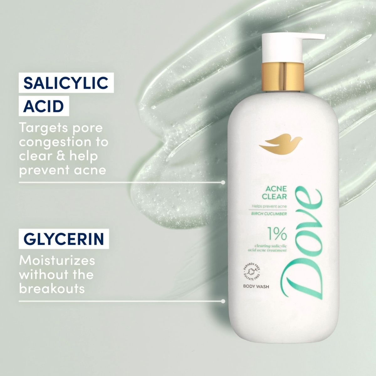 FG - Dove Salicylic Acne Clear Body Wash
