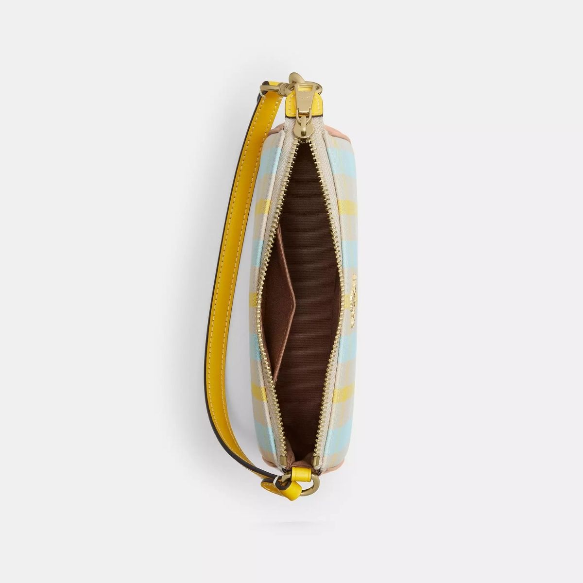 TFL - Coach Nolita 19 With Plaid Print Gold Im Bright Maize Multi