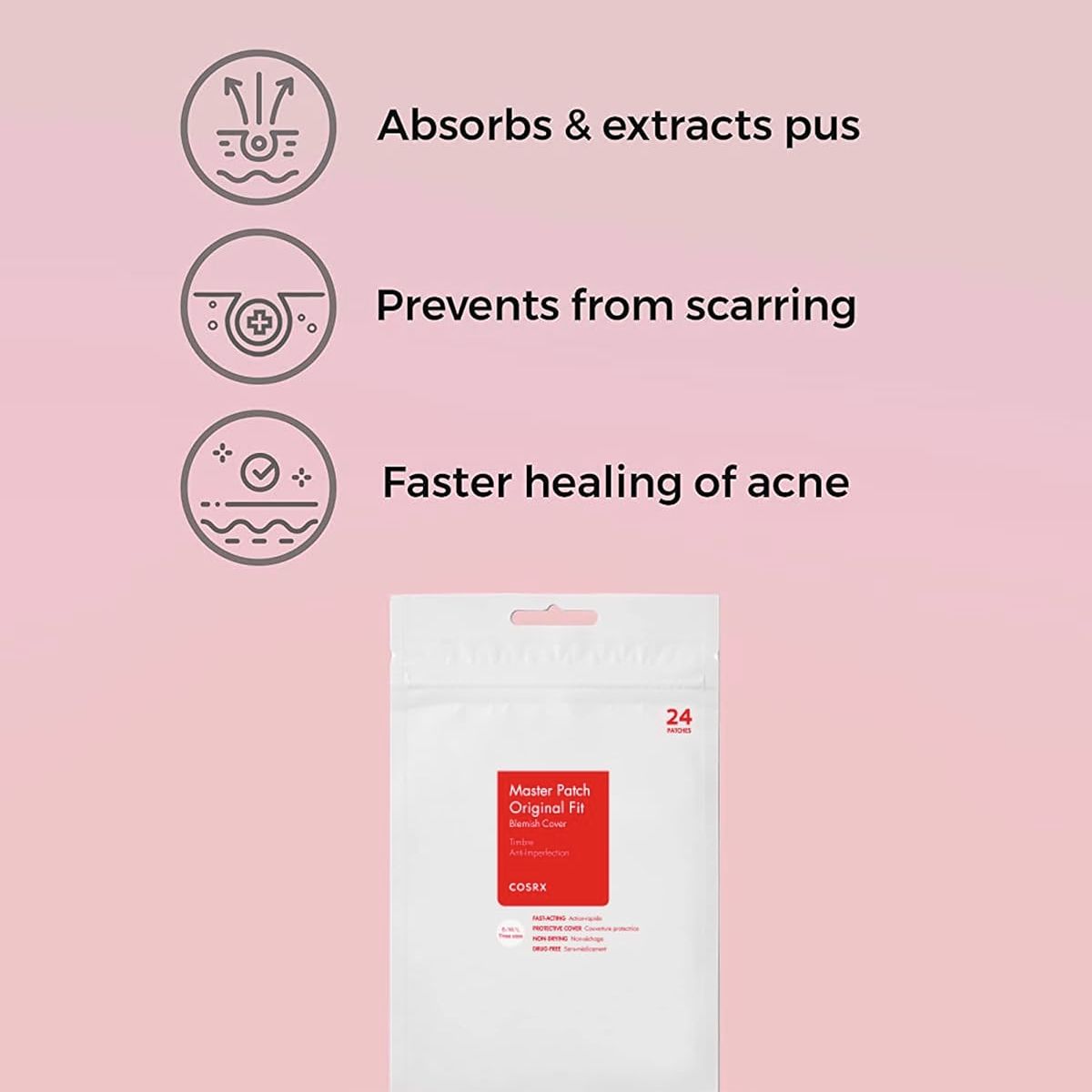 TAF - COSRX Acne Pimple Patches Set of 24