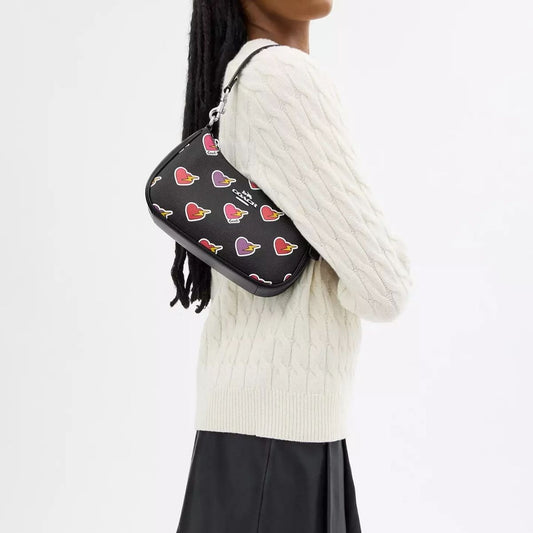 TFL - Coach Teri Shoulder Bag With Heart Bolt Print