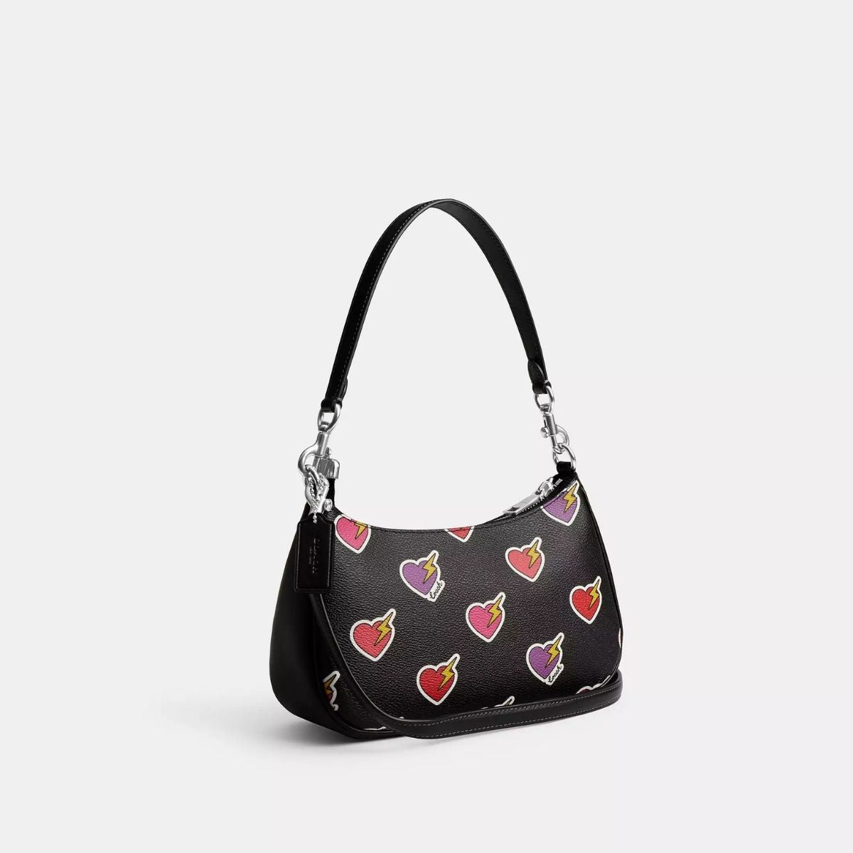 TFL - Coach Teri Shoulder Bag With Heart Bolt Print