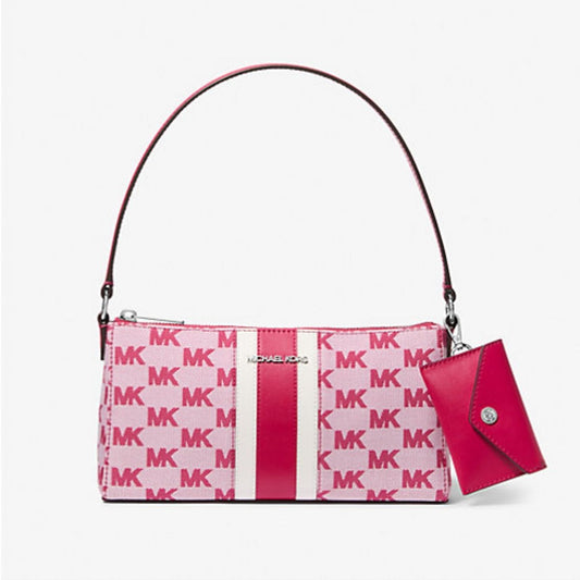 TFL - Michael Kors Vincent Medium Logo Jacquard Pochette with Card Case