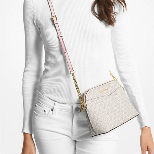 TFL - Michael Kors Jet Set Travel Medium Logo Dome Crossbody Bag