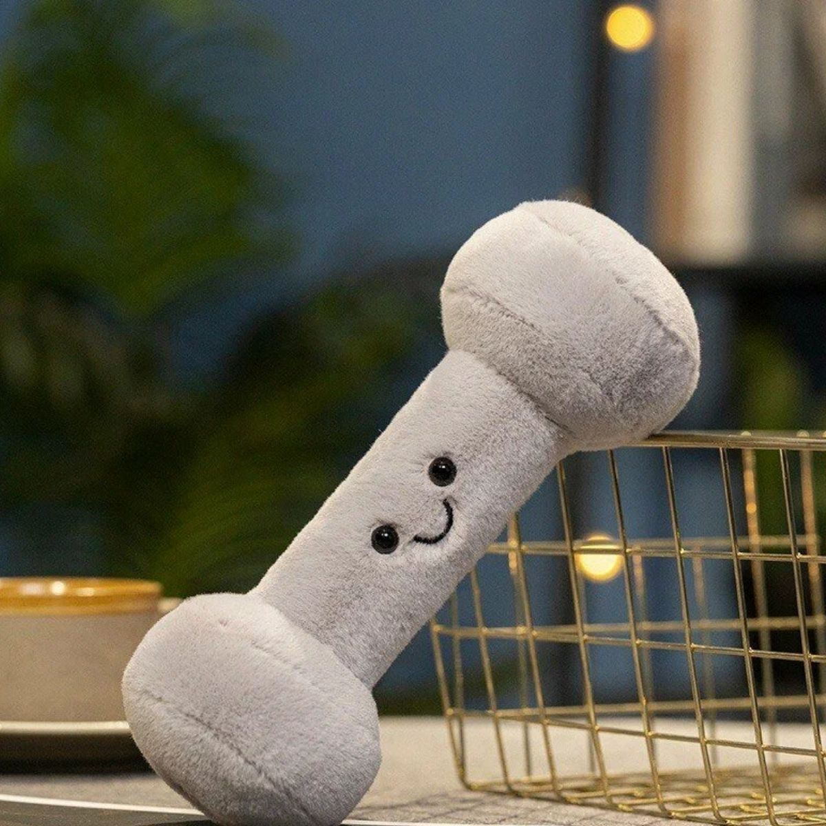 LGG - Plush Dumbbell Shaped Pillow, Funny Novelty Accent Cushion