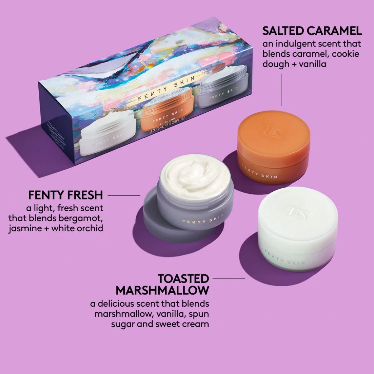 FG - Fenty Skin Lil Butta Dropz Mini Shimmering Whipped Oil Body Cream Trio