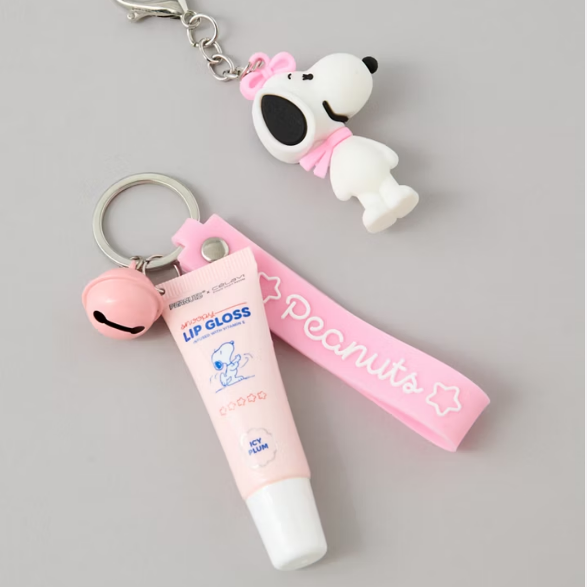 SMC - Celavi x Peanuts Snoopy Lip Gloss with Keychain