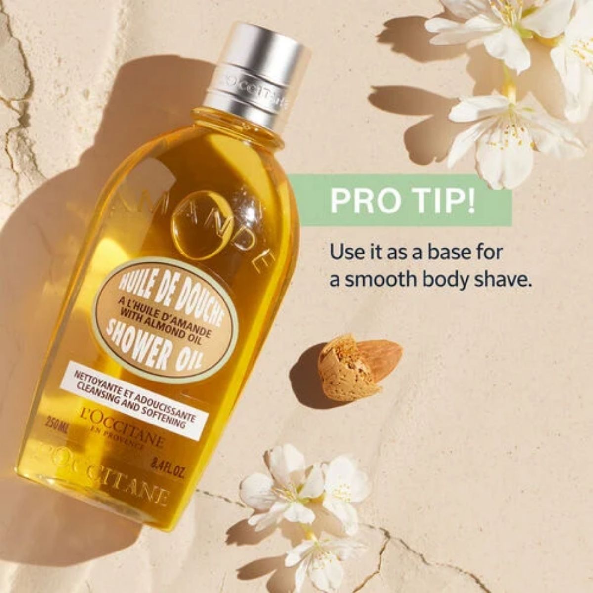 FG - Amande L'Occitane Cleansing & Softening Almond Shower Oil