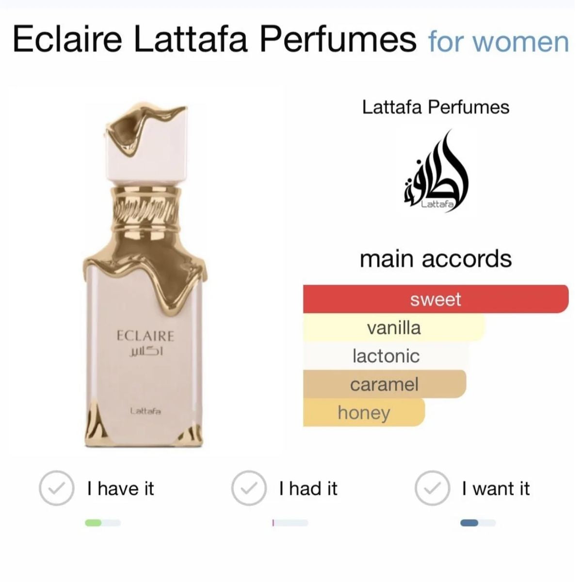 FG - Lattafa Eclaire Eau de Parfum