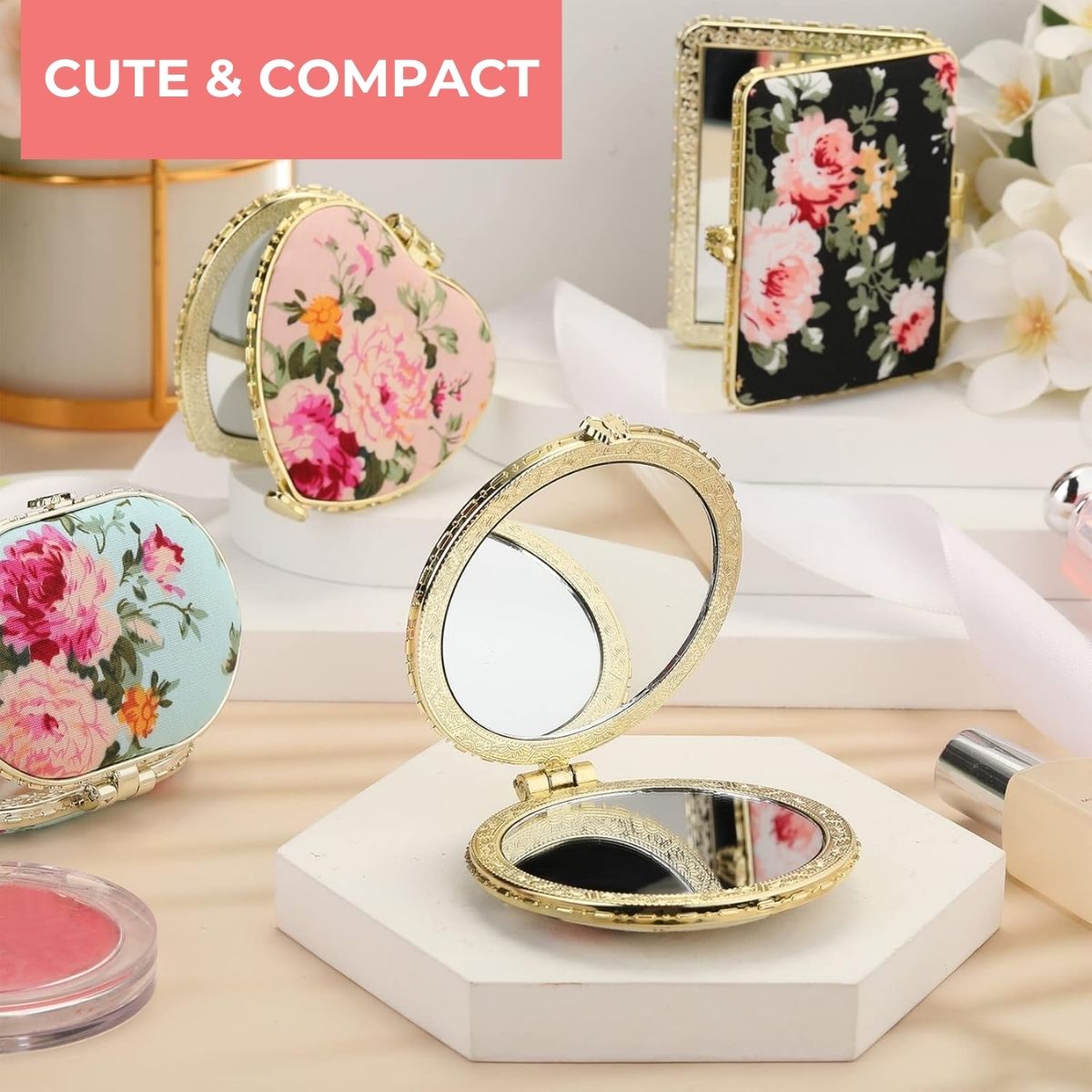 TAF - Assorted Floral Compact Mirrors