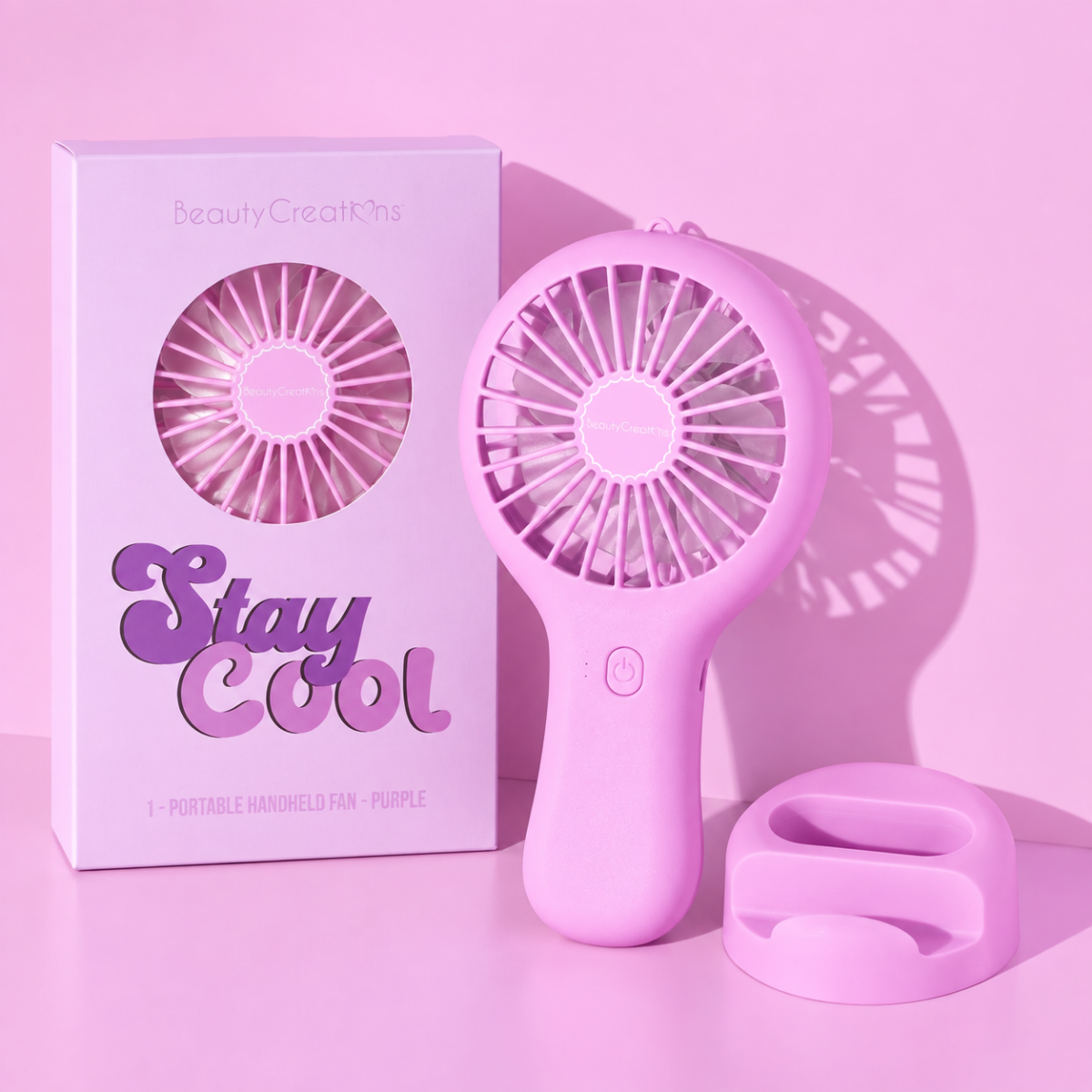 SMC - Beauty Creations - Portable Handheld Fan - Purple