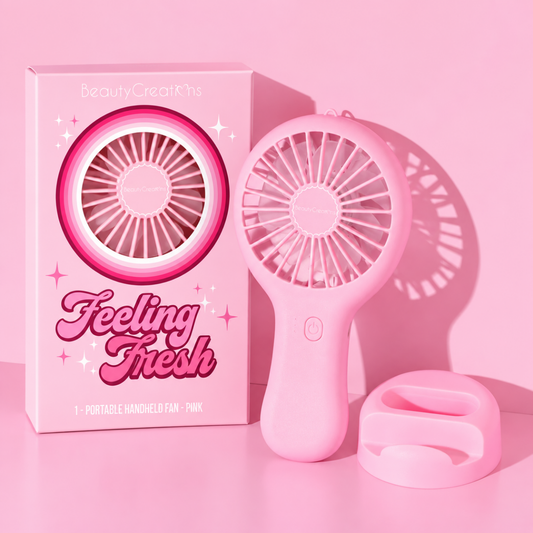 SMC - Beauty Creations - Portable Handheld Fan - Pink