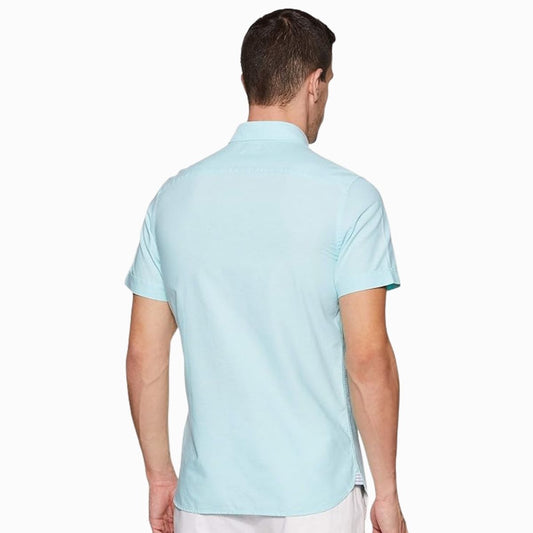 CUR 711 - Tommy Hilfiger Small Aqua Button Down Shirt