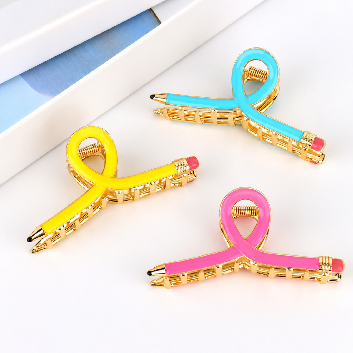 SMC - Teacher Pencil Hair Claw Clip