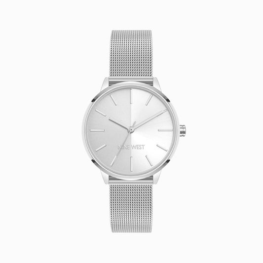 CUR 662 - Nine West Silver 2 Face Watch