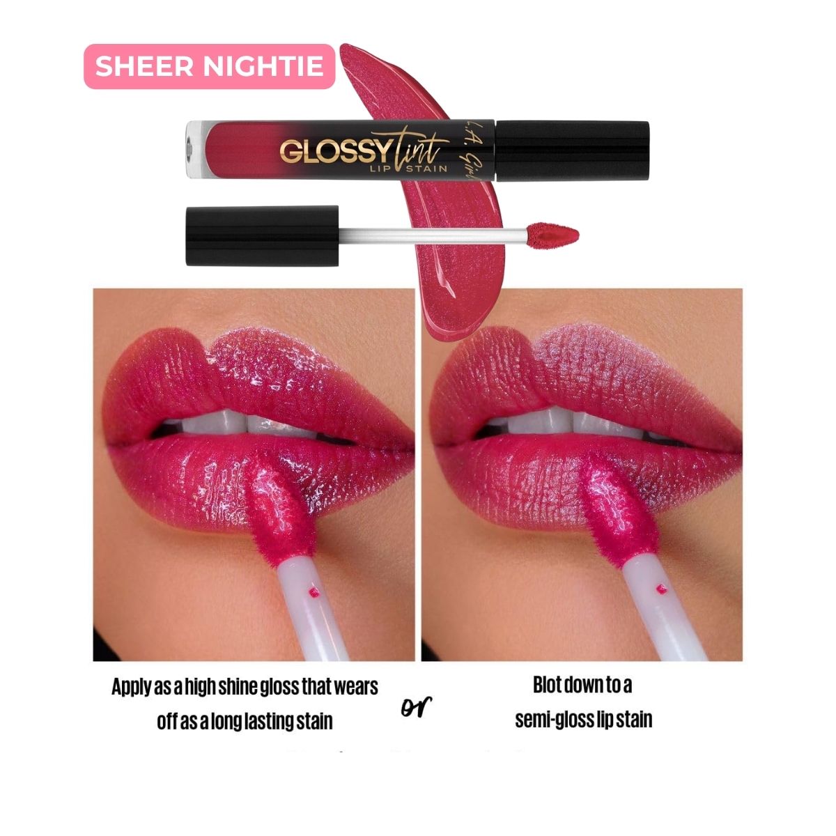 TAF - L.A. Girl Glossy Tint Lip Stain