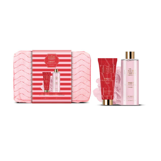 TRU - Luxury Bathing Company Sweet Vanilla & Almond Glaze Gift Set.