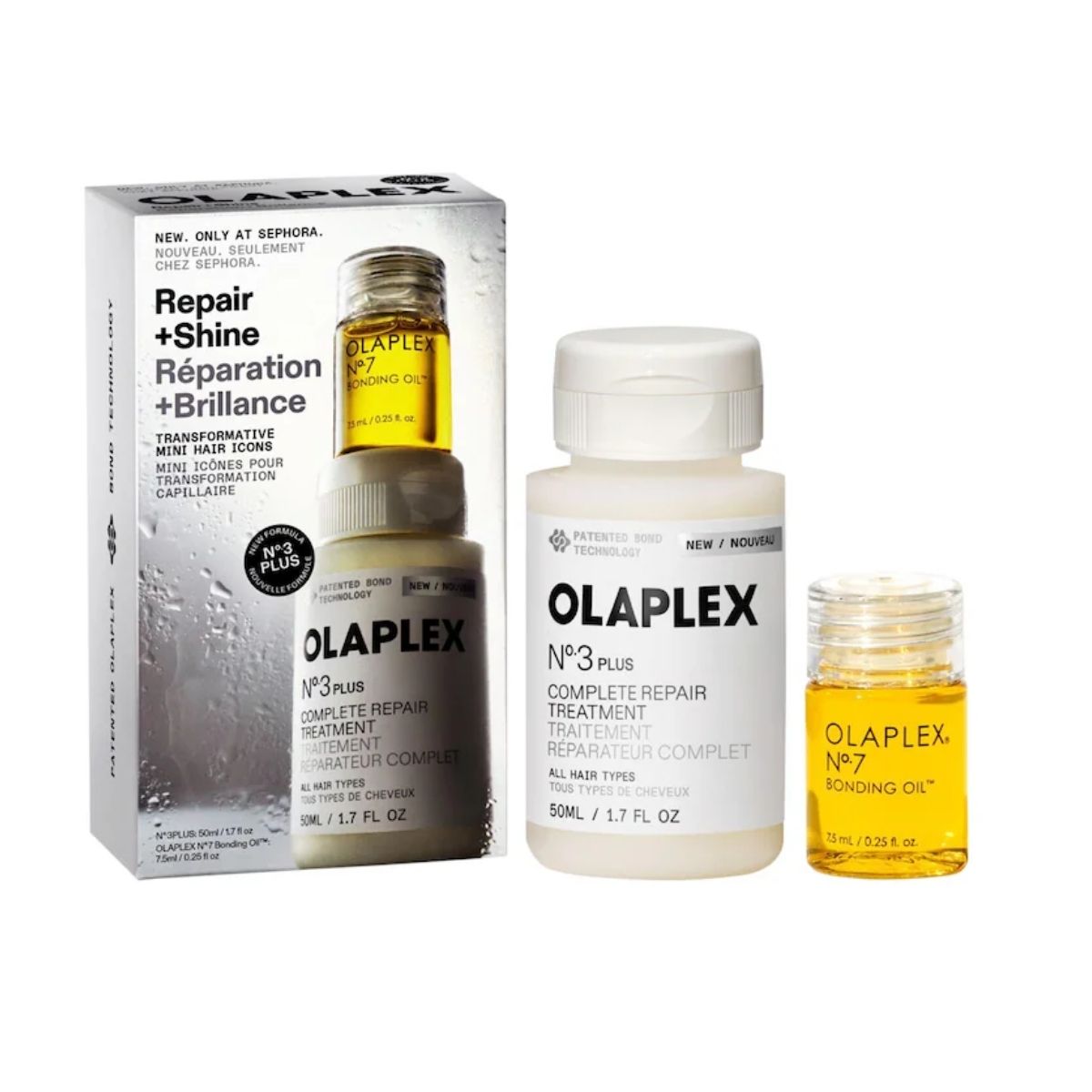 FG - Olaplex Mini No.3PLUS Bond Repair Treatment and No.7 Hair Oil Set