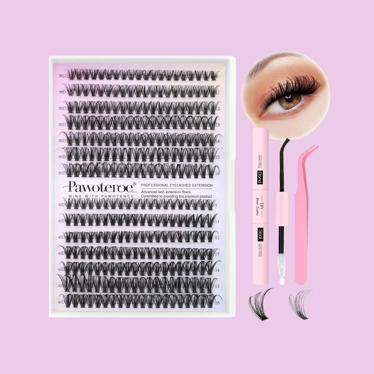 TAF - Pawotence Lash Clusters Extension Kit - 30D & 40D