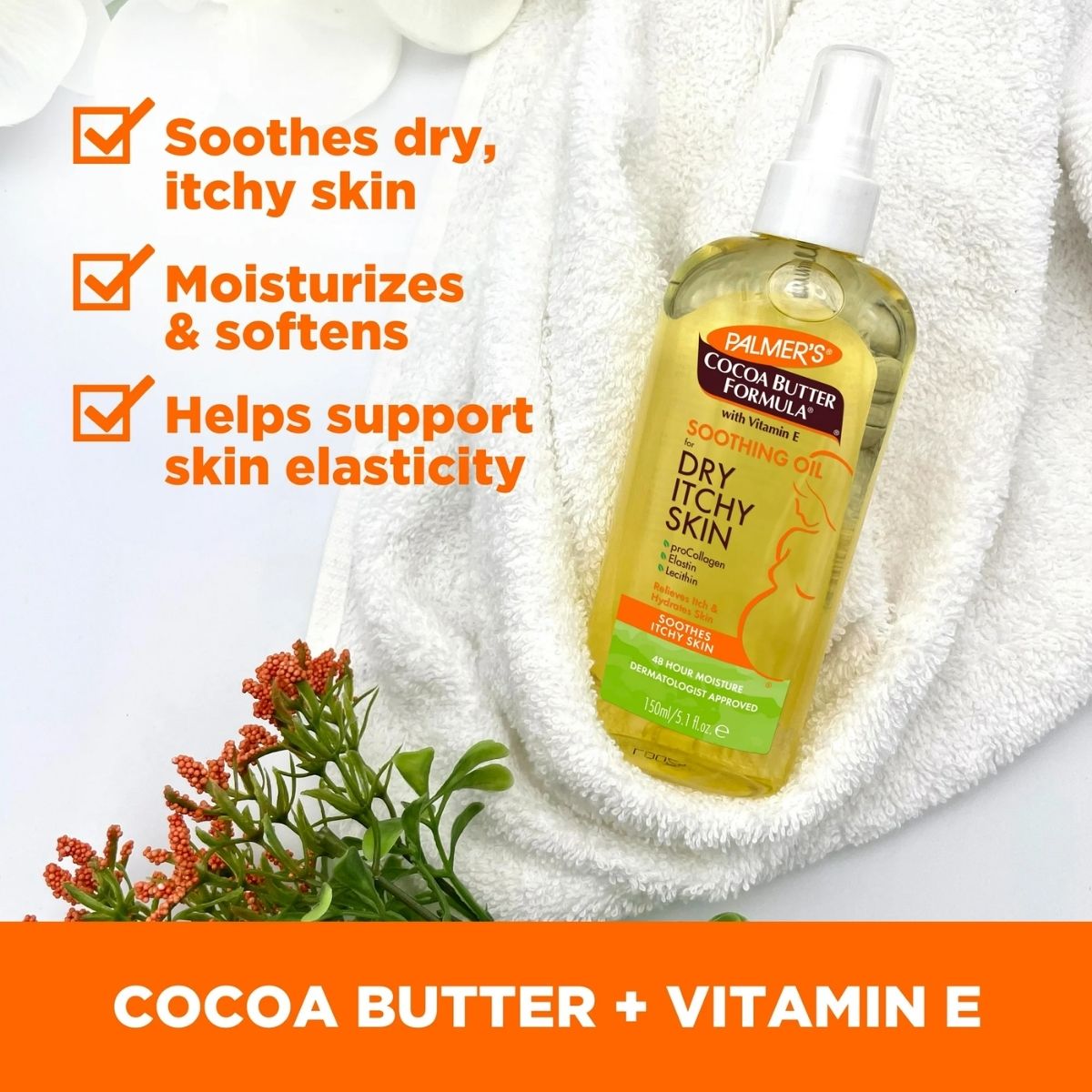 FG - Palmer's Cocoa Butter Formula Soothing Oil For Dry Itchy Skin