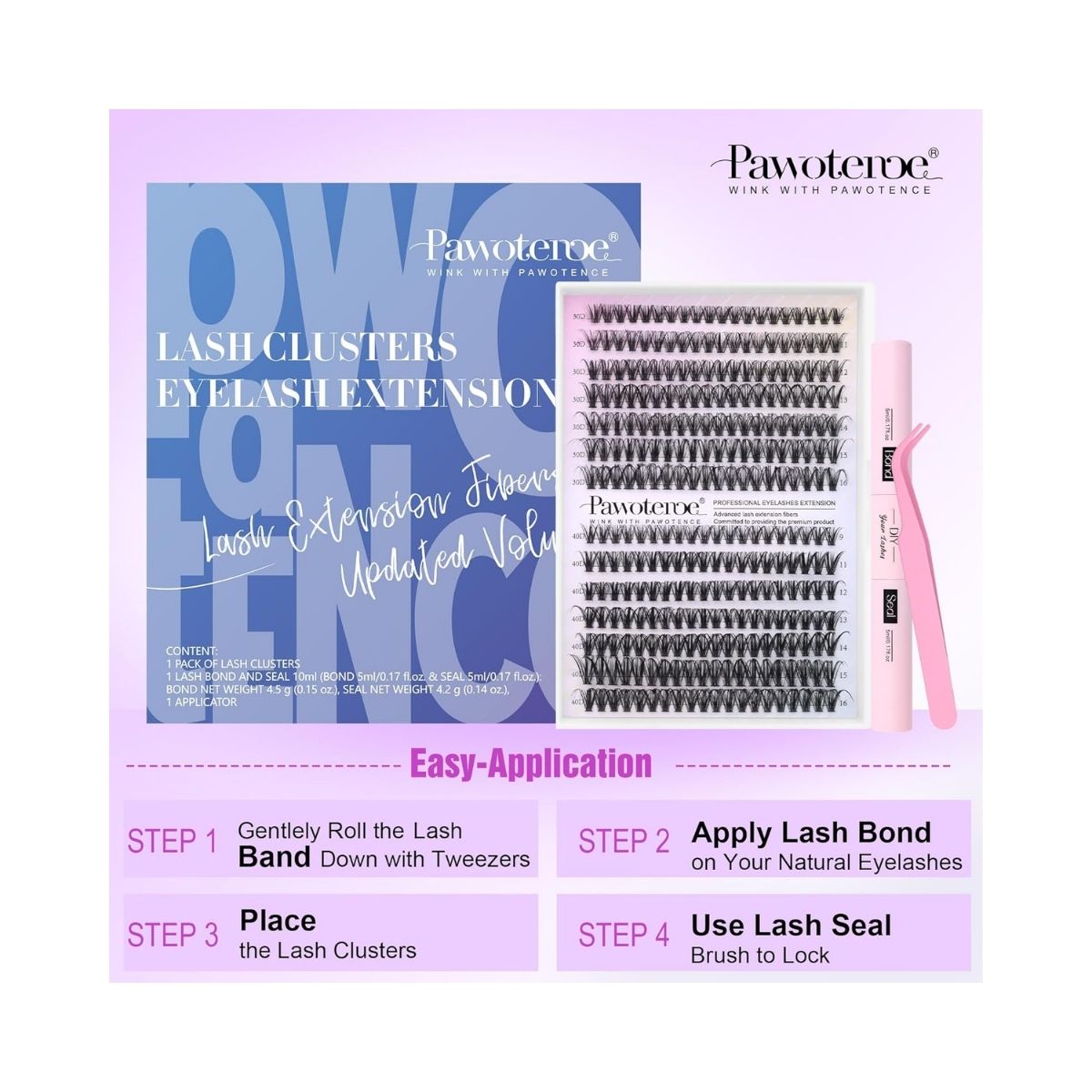 TAF - Pawotence Lash Clusters Extension Kit - 30D & 40D