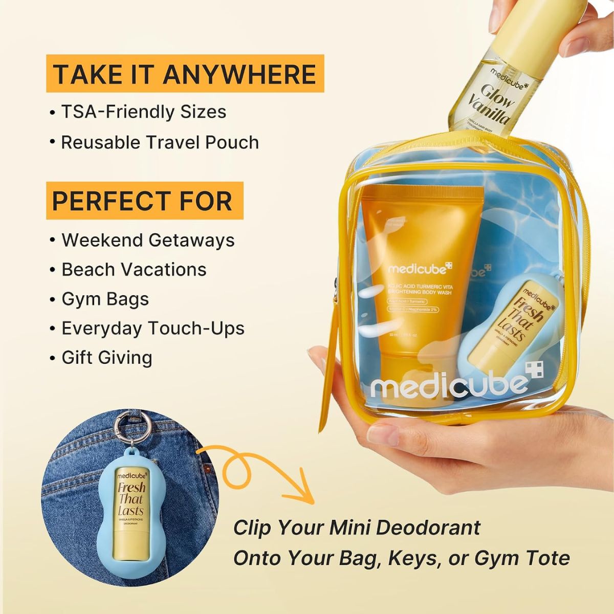 TAF - Medicube Fresh Glow Body Travel Kit