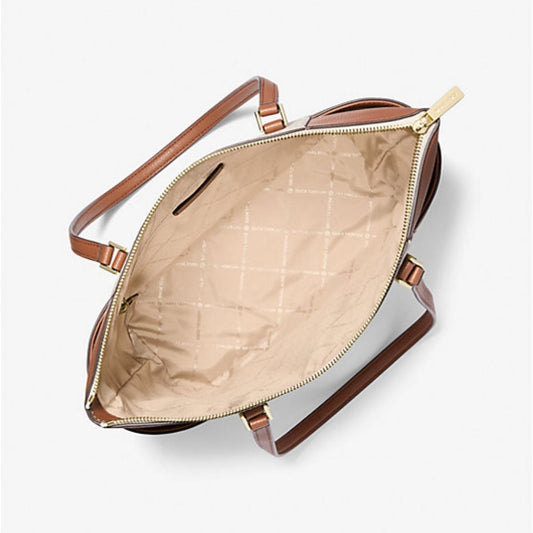 CUR 701 - Michael Kors Vanilla Charlotte Zip Top Tote
