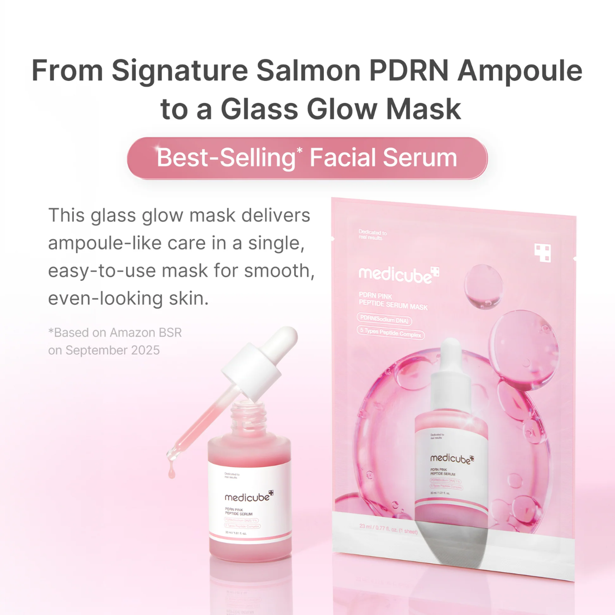 TAF - Medicube PDRN Pink Peptide Ampoule Sheet Mask