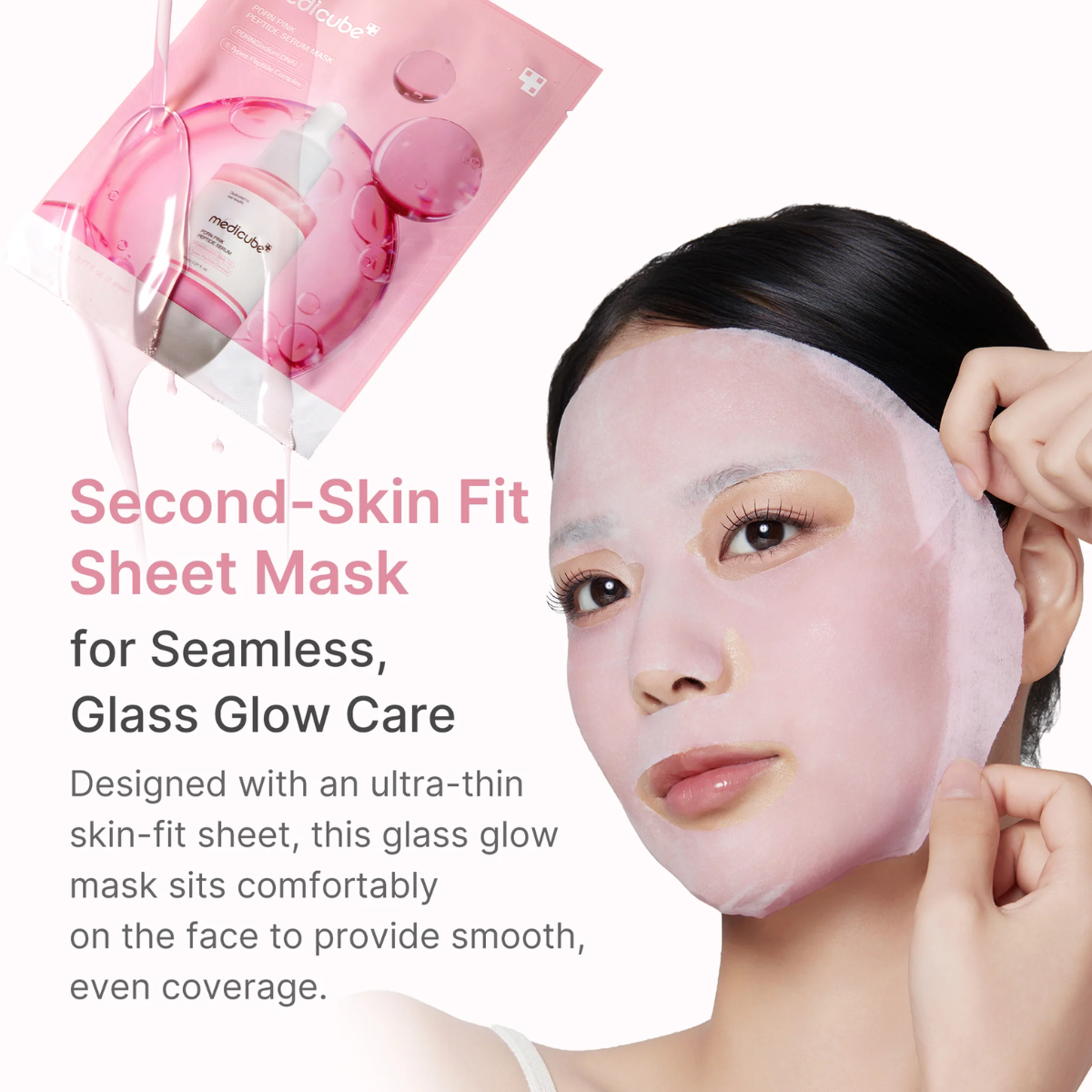 TAF - Medicube PDRN Pink Peptide Ampoule Sheet Mask