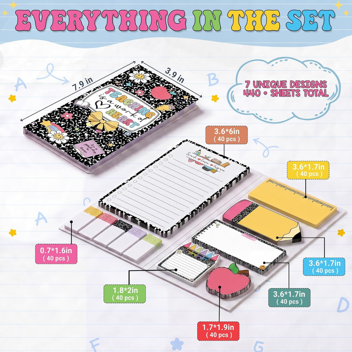SMC - Teacher Sticky Note Gift Set - Composition