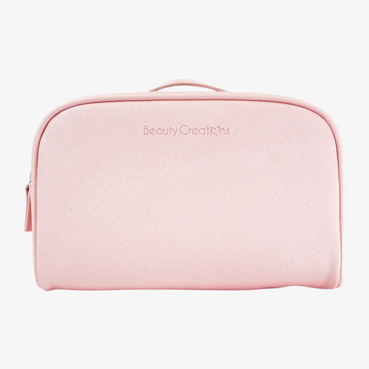 TAF - Beauty Creations Pink XL Double Zipper Cosmetic Bag