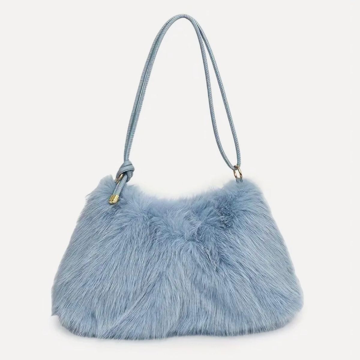 LGG - Blue Faux Fur Shoulder Bag