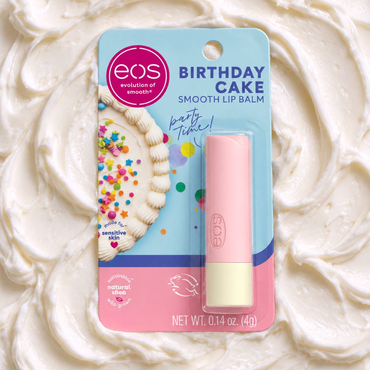 TAF - EOS Natural Shea Lip Balm - Birthday Cake